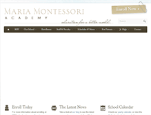 Tablet Screenshot of mariamontessoriacademy.org