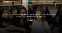 Desktop Screenshot of mariamontessoriacademy.net